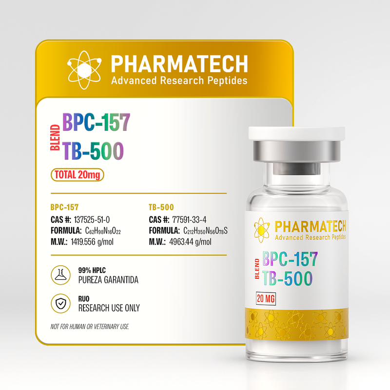 BPC-157 + TB-500 Blend 20mg + Água Bacteriostática  - PharmaTech