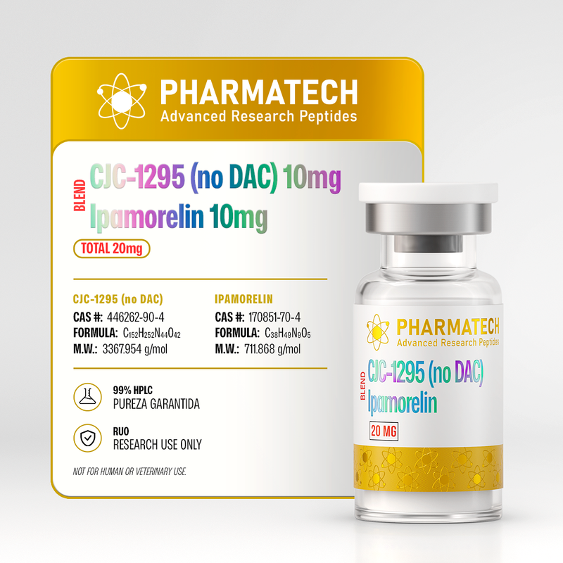 CJC-1296 + Ipamorelin 20mg Blend + Água Bacteriostática  - PharmaTech