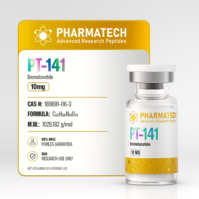 PT-141 10mg (Liofilizada) + Água Bacteriostática - PharmaTech