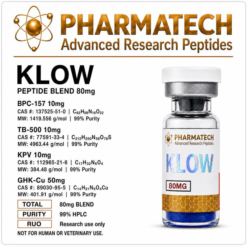 KLOW Blend 80mg (Liofilizada) + Água Bacteriostática - PharmaTech